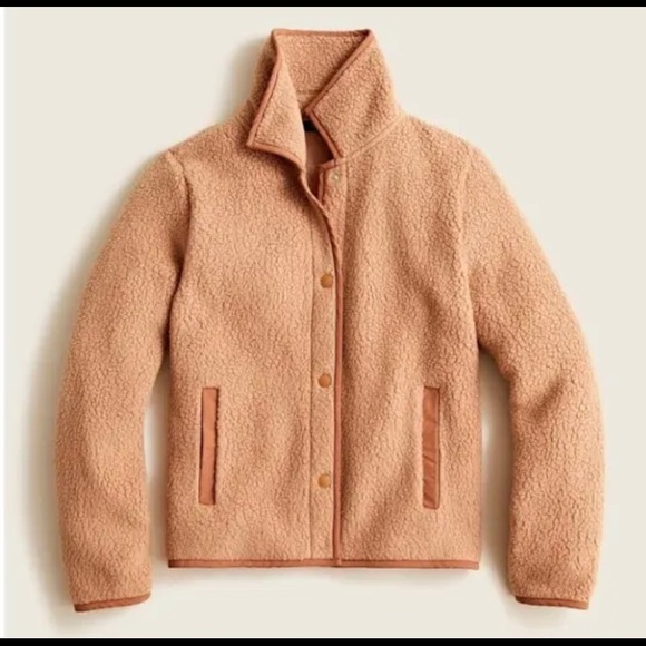 NWT J. Crew Teddy Bear Sherpa Fleece - Picture 1 of 4